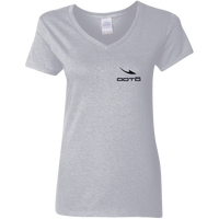 Thumbnail for DASH EN BLACK - G500VL Ladies' 5.3 oz. V-Neck T-Shirt - 4 COLORS -