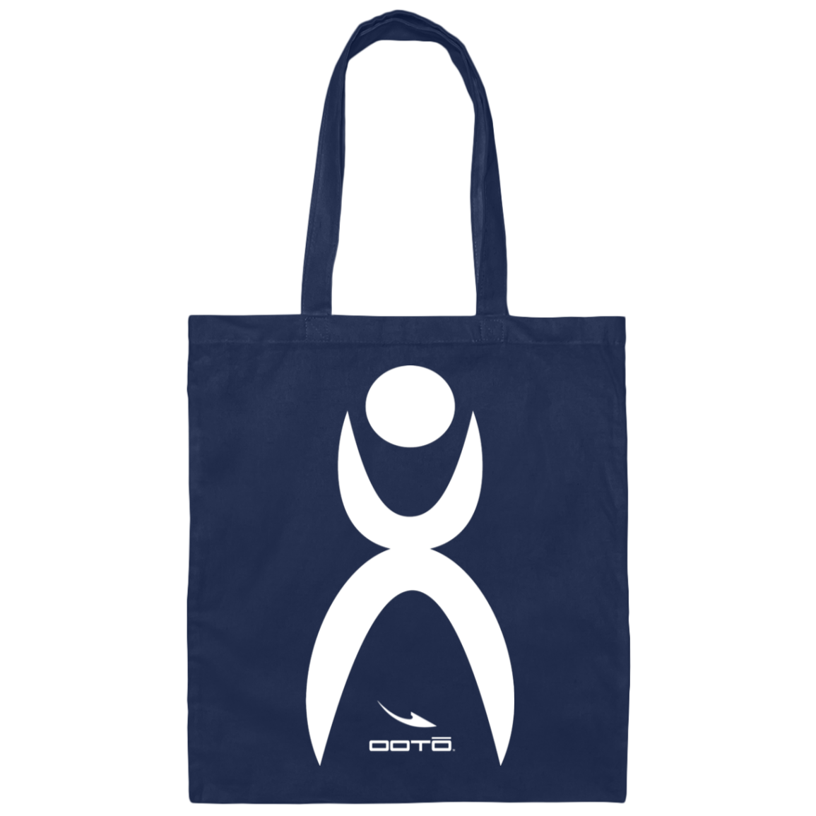 OOTO - GLYPHIC EN WHITE - BE007 Canvas Tote Bag - 7 COLORS -