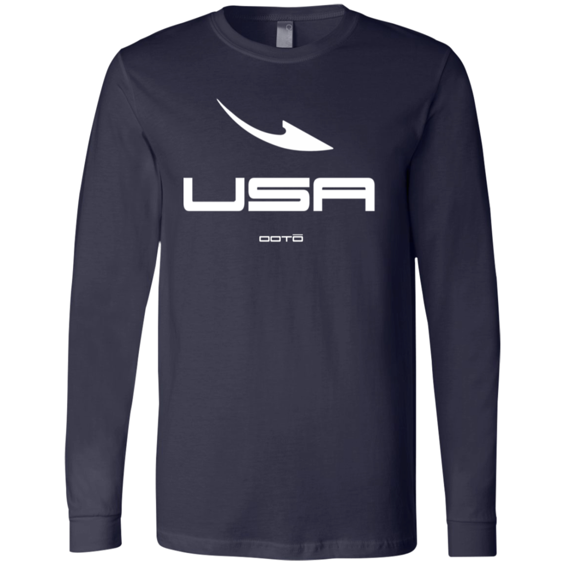 USA OOTO DASH EN WHITE - 3501 Men's Jersey LS T-Shirt - 5 COLORS -