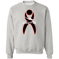 Thumbnail for OOTO - GLYPHIC EN OUTLINE RED - WHITE DASH - Z65x Crewneck Pullover Sweatshirt - 2 COLORS -