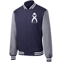 Thumbnail for OOTO - GLYPHIC EN WHITE - ST270 Fleece Letterman Jacket - 4 COLORS -