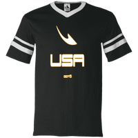 Thumbnail for USA OOTO DASH EN WHITE STRETCH - MZ OG - 360 V-Neck Sleeve Stripe Jersey - 2 COLORS -