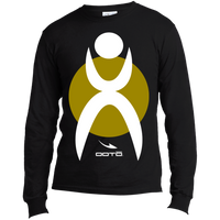 Thumbnail for GLYPHIC EN WHITE OVER OLIVE GOLD - USA100LS Long Sleeve Made in the US T-Shirt - 4 COLORS -