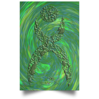 Thumbnail for OOTO - GLYPHIC EN HALTED PHASE OVER GREEN STORM - POSPO Satin Portrait Poster - 4 SIZES -