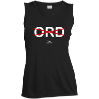 Thumbnail for NO ORDinary -  LST352 Ladies' Sleeveless V-Neck Performance Tee - 2 COLORS -