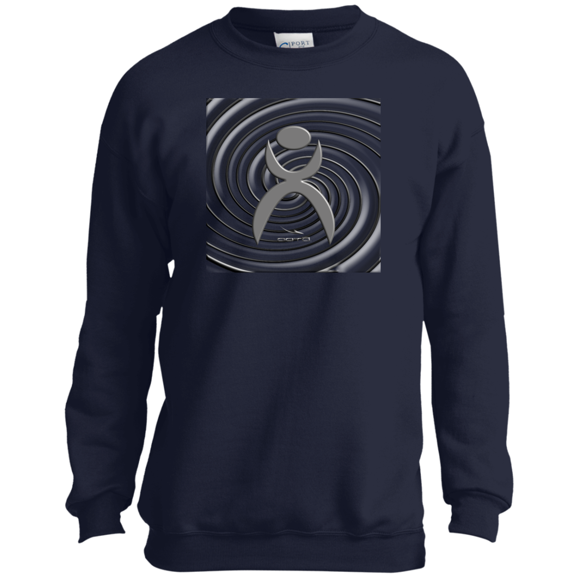 OOTO - SPIRALING GLYPHIC - PC90Y Youth Crewneck Sweatshirt - 5 COLORS -