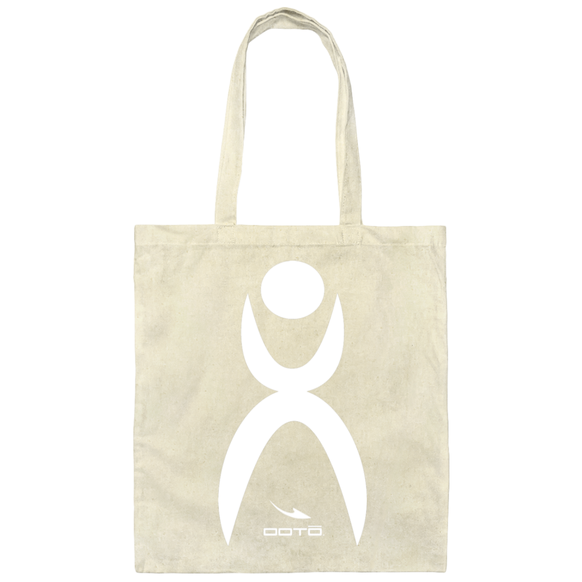 OOTO - GLYPHIC EN WHITE - BE007 Canvas Tote Bag - 7 COLORS -