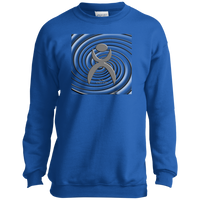 Thumbnail for OOTO - SPIRALING GLYPHIC - PC90Y Youth Crewneck Sweatshirt - 5 COLORS -