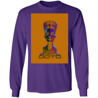 Thumbnail for NEFERTITI X ANCIENT ARTIST UNKNOWN X OOTO IN HALF YELLOW MET - G240 LS Ultra Cotton T-Shirt - 5 COLORS -