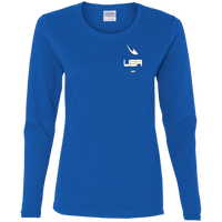 Thumbnail for USA OOTO DASH EN WHITE STRETCH - MZ OG - G540L Ladies' Cotton LS T-Shirt - 7 COLORS -