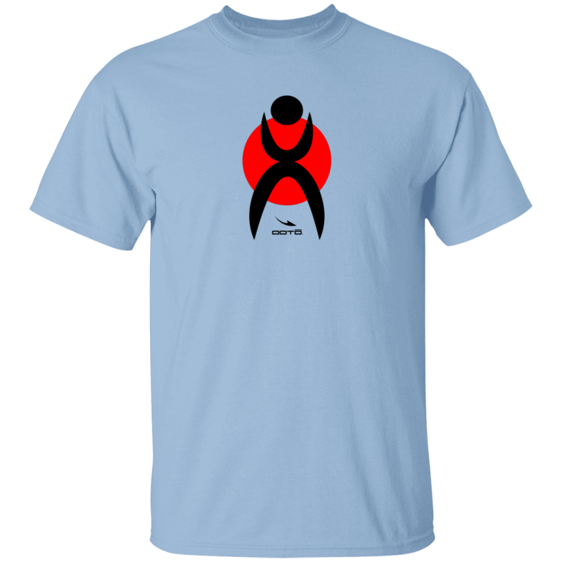 GLYPHIC EN BLACK OVER RED G500 5.3 oz. T-Shirt - 6 COLORS -