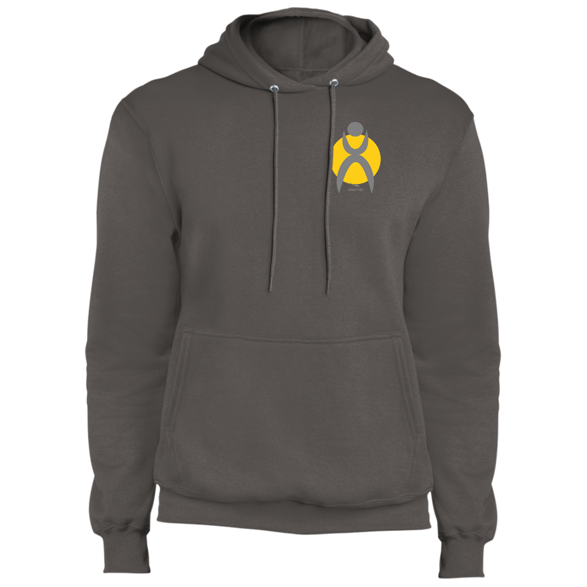 OOTO - GLYPHIC EN GRAY OVER MAIZE PC78H Core Fleece Pullover Hoodie - 6 COLORS -