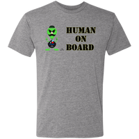 Thumbnail for AL - HUMAN ON BOARD - NL6010 Men's Triblend T-Shirt - 4 COLORS -