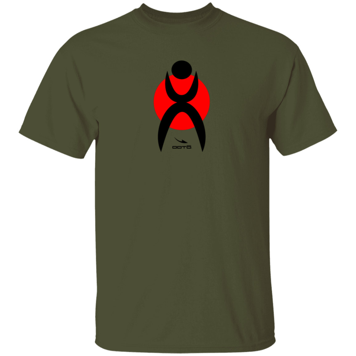 GLYPHIC EN BLACK OVER RED G500 5.3 oz. T-Shirt - 6 COLORS -