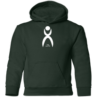 Thumbnail for OOTO - GLYPHIC  EN WHITE - G185B Youth Pullover Hoodie - 11 COLORS -