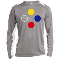 Thumbnail for PRIMARILY SPEAKING - ST361LS Long Sleeve Heather Colorblock Performance Tee - 4 COLORS -