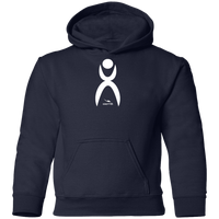 Thumbnail for OOTO - GLYPHIC  EN WHITE - G185B Youth Pullover Hoodie - 11 COLORS -