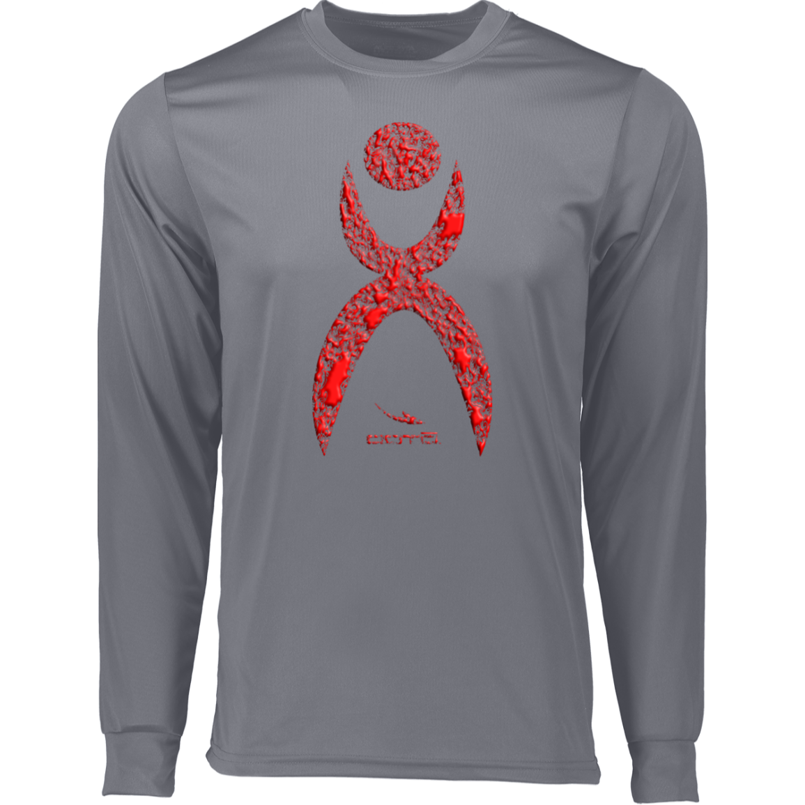 GLYPHIC EN HALTED PHASE RED - 788 Long Sleeve Moisture-Wicking Tee - 6 COLORS -