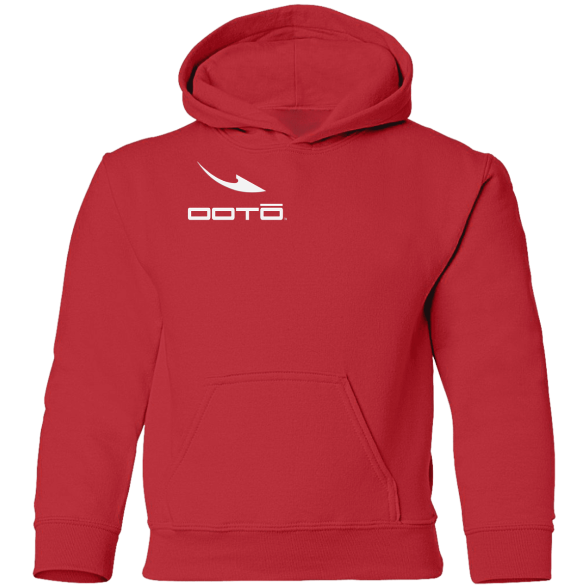 OOTO - DASH EN WHITE M G185B Youth Pullover Hoodie - 11 COLORS -