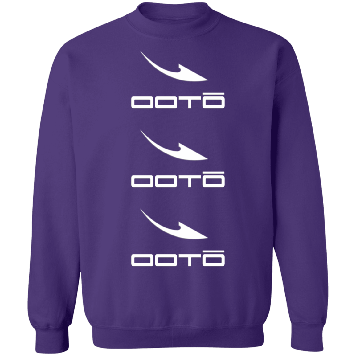 OOTO - DASH EN  WHITE X 3 - G180 Crewneck Pullover Sweatshirt - 7 COLORS -