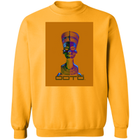 Thumbnail for OOTO - NEFERTITI X ANCIENT ARTIST UNKNOWN X OOTO IN HALF YELLOW MET - Z65 Crewneck Pullover Sweatshirt - 5 COLORS -