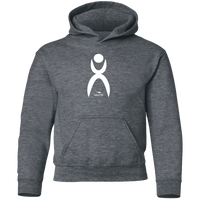 Thumbnail for OOTO - GLYPHIC  EN WHITE - G185B Youth Pullover Hoodie - 11 COLORS -