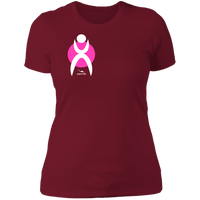 Thumbnail for GLYPHIC EN WHITE ON PINK CIRCLE - NL3900 Ladies' Boyfriend T-Shirt - 6 COLORS -