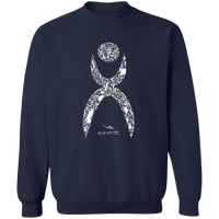 Thumbnail for OOTO - GLYPHIC EN HALTED PHASE WHITE G180 Crewneck Pullover Sweatshirt - 8 COLORS -