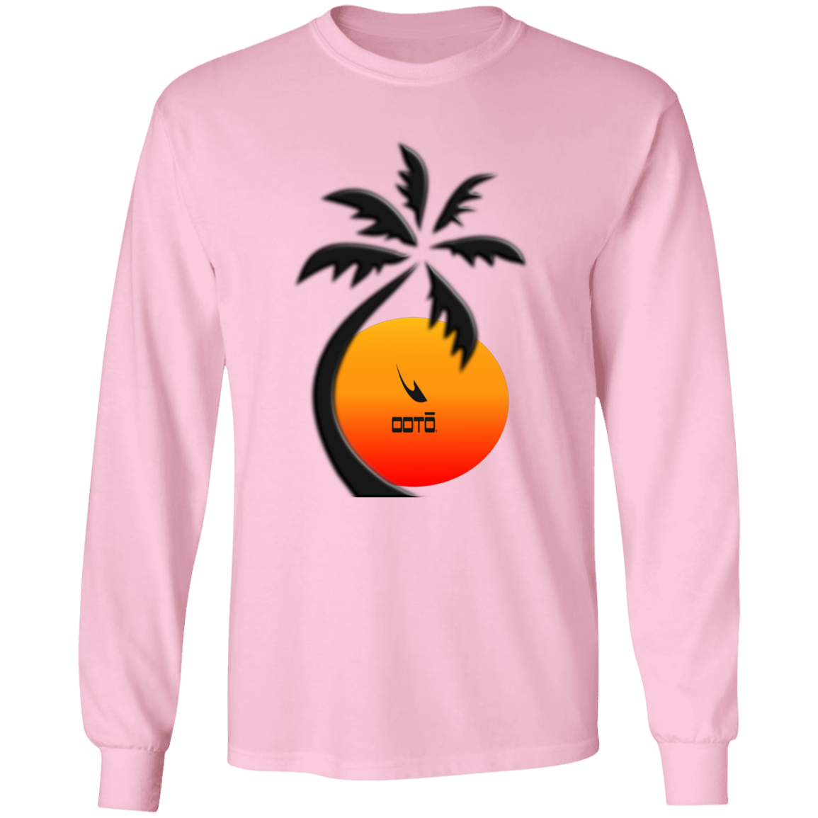 PALM SUNSET - G540 LS T-Shirt 5.3 oz. - 11 COLORS -