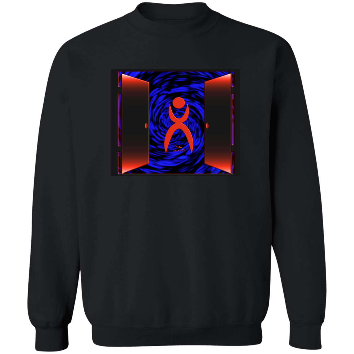 OOTO - DOORWAY - GLYPHIC MAKES AN ENTRANCE - G180 Crewneck Pullover Sweatshirt - 1 COLOR -