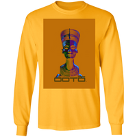 Thumbnail for NEFERTITI X ANCIENT ARTIST UNKNOWN X OOTO IN HALF YELLOW MET - G240 LS Ultra Cotton T-Shirt - 5 COLORS -