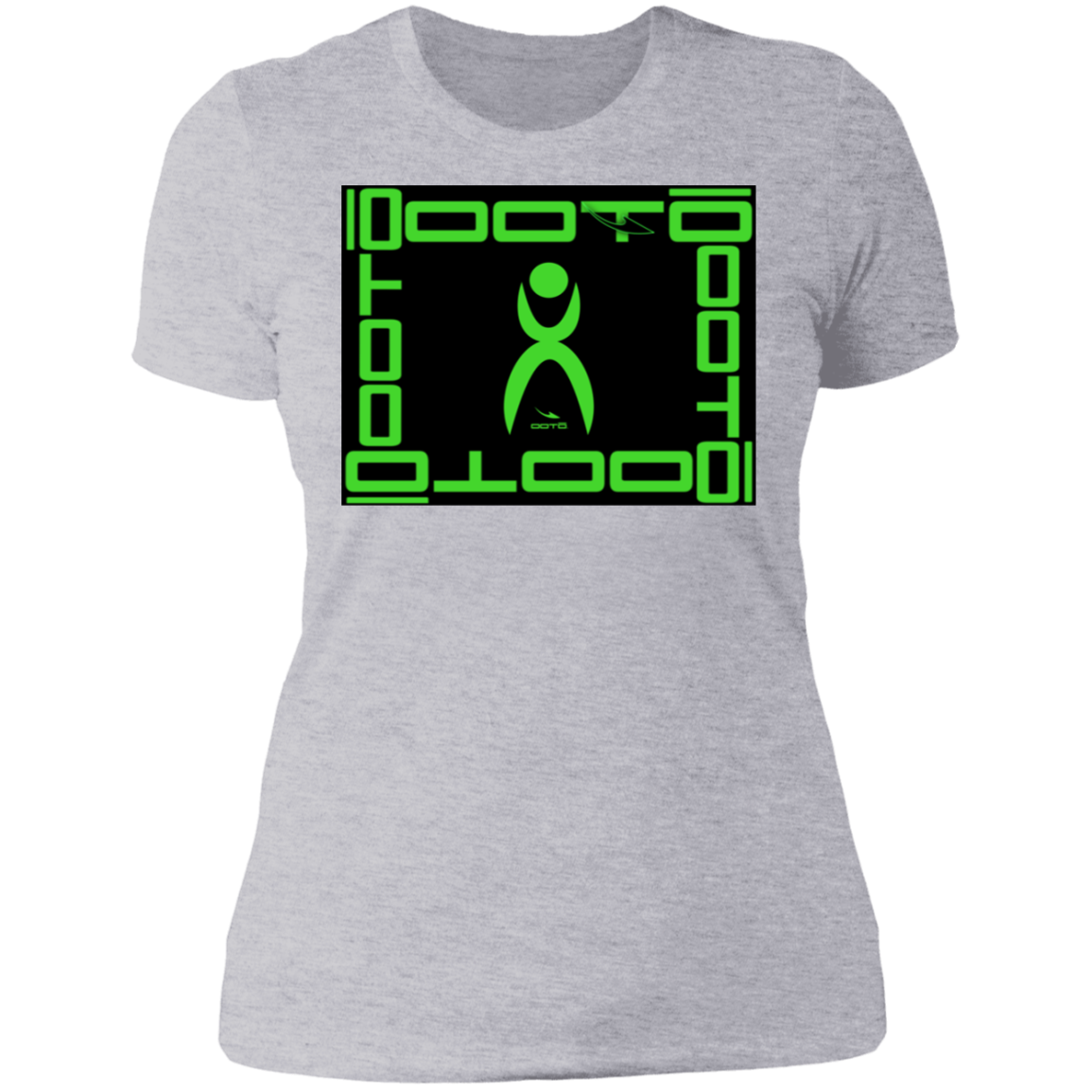 GLYPHIC EN LIME FRAMED - NL3900 Ladies' Boyfriend T-Shirt - 6 COLORS -