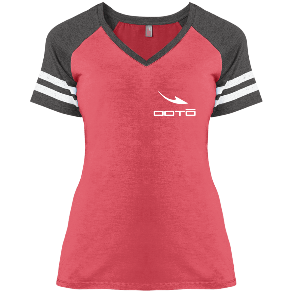 DASH EN WHITE - DM476 Ladies' Game V-Neck T-Shirt - 2 COLORS -