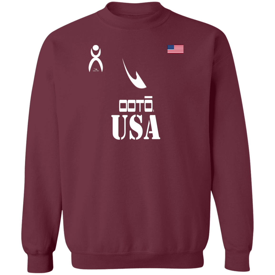 OOTO - USA - G180 Crewneck Pullover Sweatshirt - 10 COLORS -