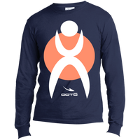 Thumbnail for GLYPHIC EN WHITE OVER NPD ORANGE CIRCLE - USA100LS Long Sleeve - 2 COLORS -