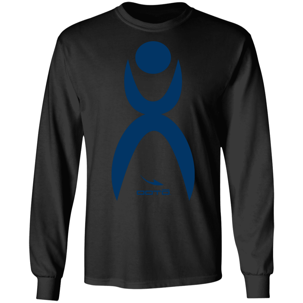 GLYPHIC EN BLUE - G240 LS Ultra Cotton T-Shirt - 10 COLORS -