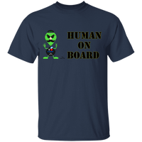 Thumbnail for OOTO - AL- HUMAN ON BOARD G500B Youth 5.3 oz 100% Cotton T-Shirt - 10 COLORS -