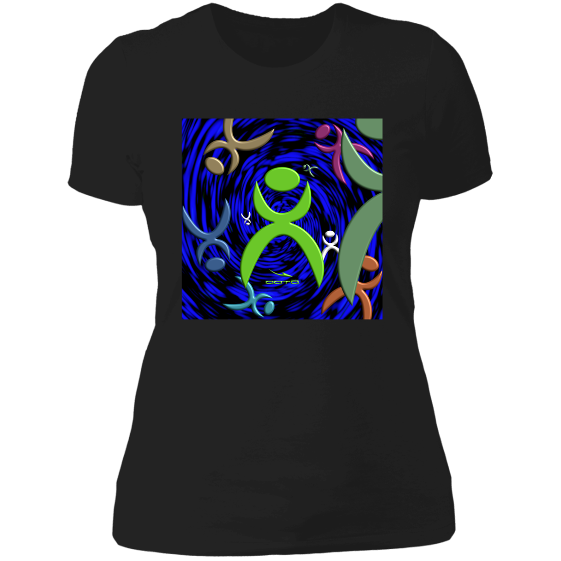 GLYPHIC EN DIMENSIONAL GRASP - NL3900 Ladies' Boyfriend T-Shirt - 1 COLOR -