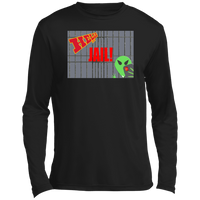 Thumbnail for AL - Hello from JAIL! - selfie - postcard - ST350LS Men’s Long Sleeve Performance Tee 3 COLORS -