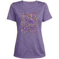 Thumbnail for XPARENT DASH EN CHAOTIC MESS - LST360 Ladies' Heather Scoop Neck Performance Tee - 2 COLORS -