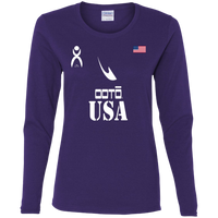 Thumbnail for OOTO - USA - G540L Ladies' Cotton LS T-Shirt - 9 COLORS -