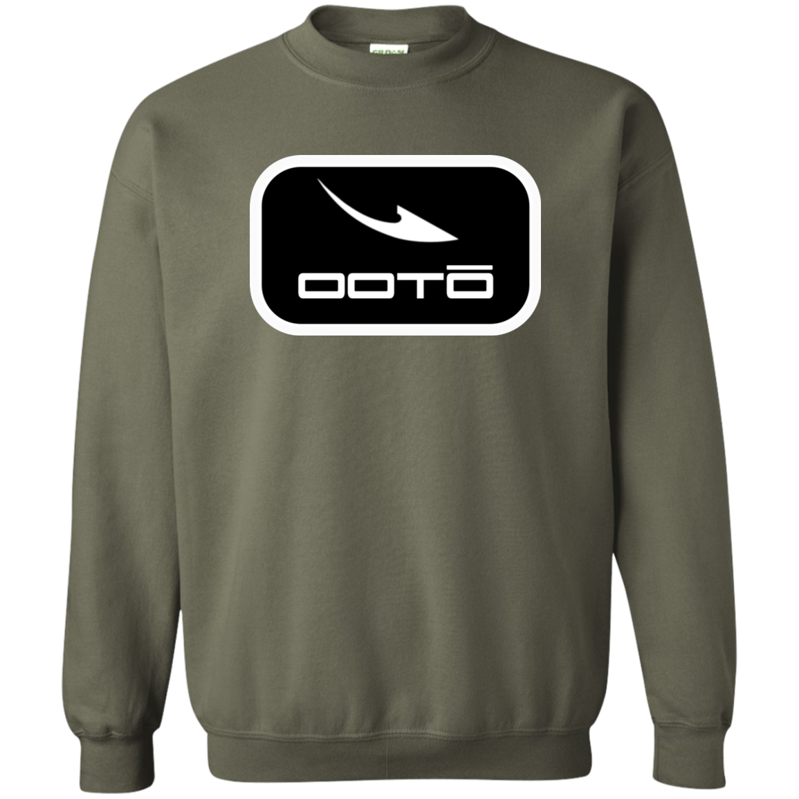 OOTO - DASH EN  WHITE - G180 Crewneck Pullover Sweatshirt - 9 COLORS -