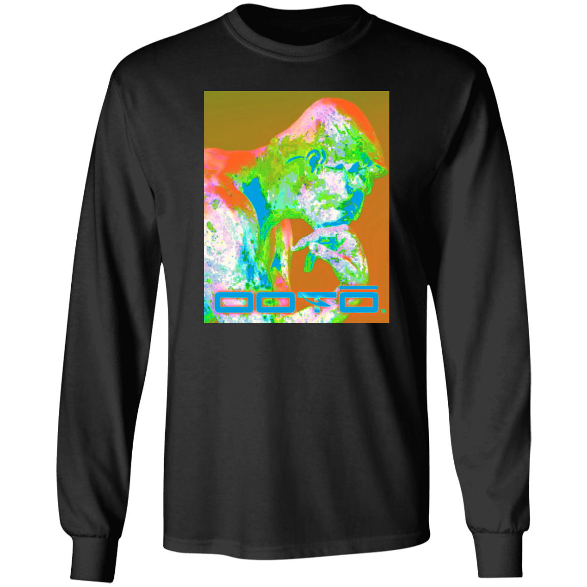 RODINS THE THINKER X OOTO EN PASTEL - G240 LS Ultra Cotton T-Shirt - 5 COLORS -