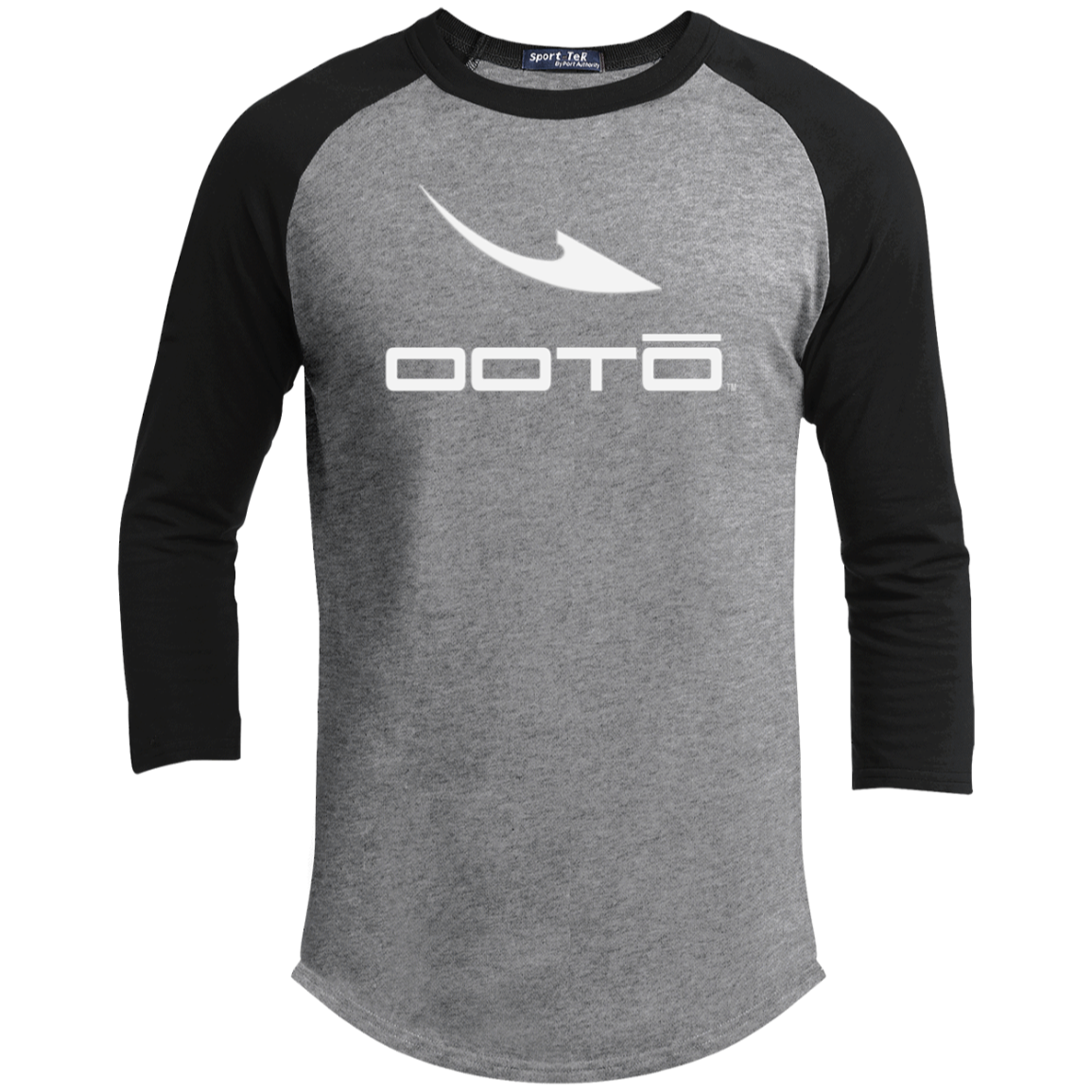 OOTO - DASH WHITE M YT200 Youth 3/4 Raglan Sleeve Shirt - 4 COLORS -