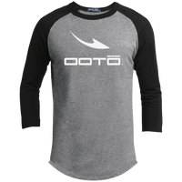 Thumbnail for OOTO - DASH WHITE M YT200 Youth 3/4 Raglan Sleeve Shirt - 4 COLORS -