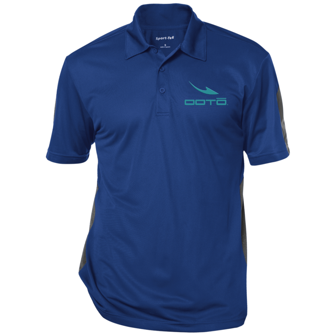 OOTO - DASH EN TURQOISE - M ST695 Performance Textured Three-Button Polo with colored sides - 3 COLORS -