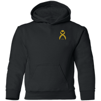 Thumbnail for OOTO - GLYPHIC EN GOLD - 3D PRINT - G185B Youth Pullover Hoodie - 1 COLOR -