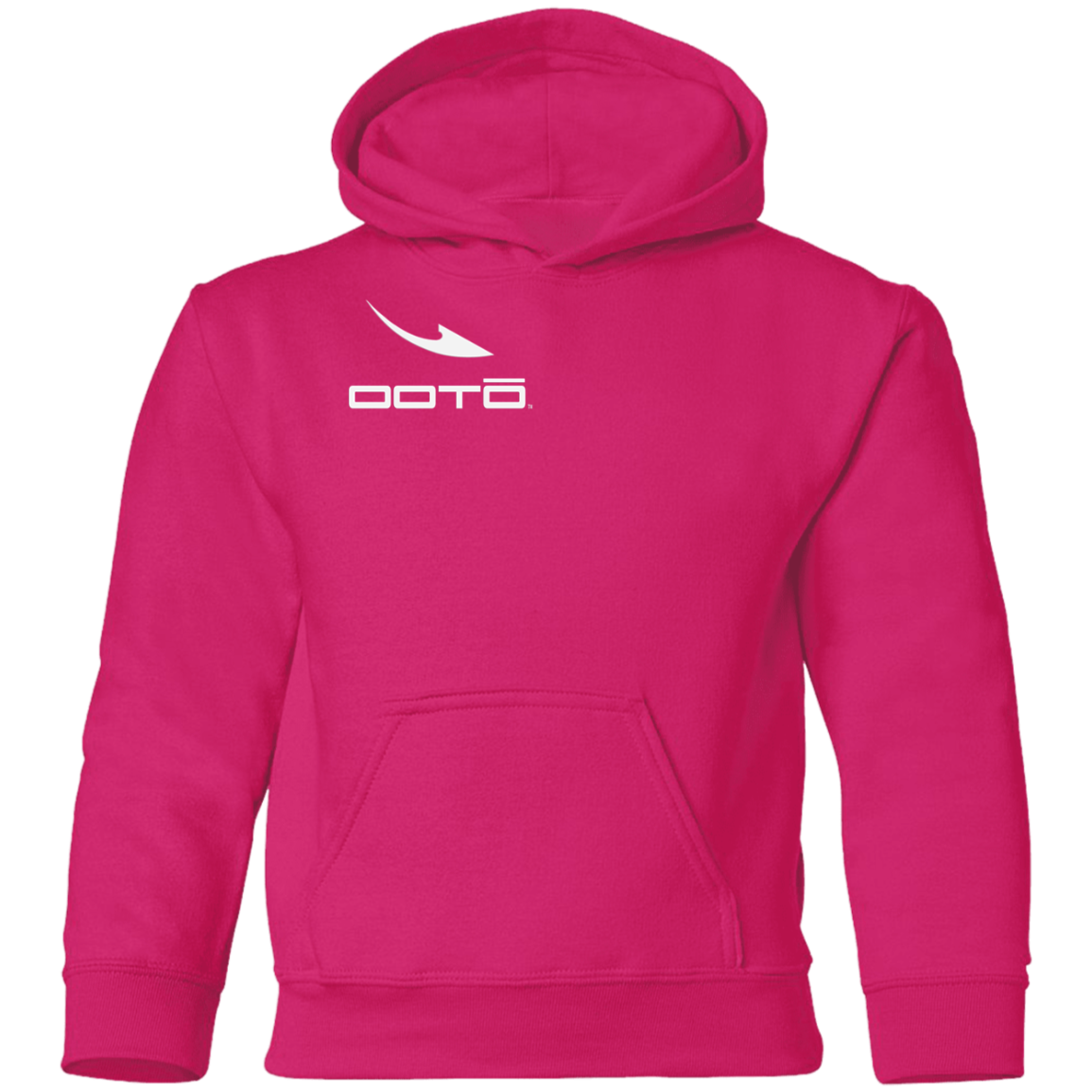 OOTO - DASH EN WHITE M G185B Youth Pullover Hoodie - 11 COLORS -