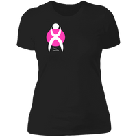 Thumbnail for GLYPHIC EN WHITE ON PINK CIRCLE - NL3900 Ladies' Boyfriend T-Shirt - 6 COLORS -