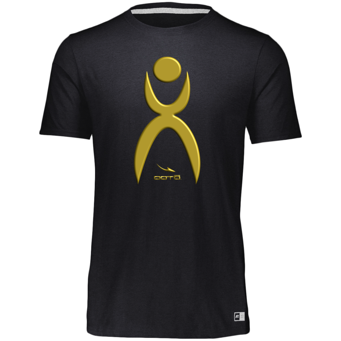 OOTO - GLYPHIC IN GOLD - 3D PRINT - 64STTB Youth Essential Dri-Power Tee - 5 COLORS -